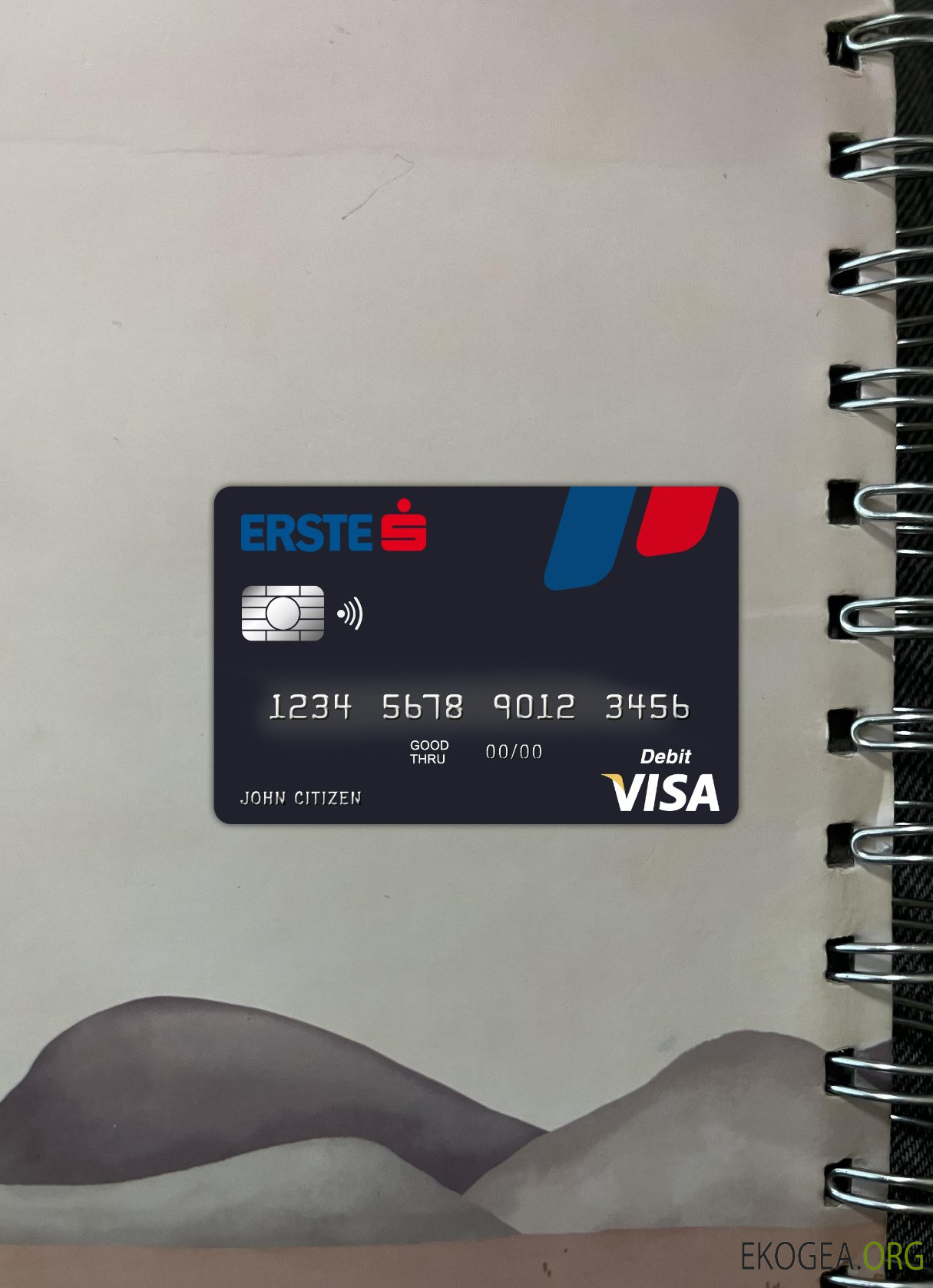 Autriche Erste group bank visa card photolook ,